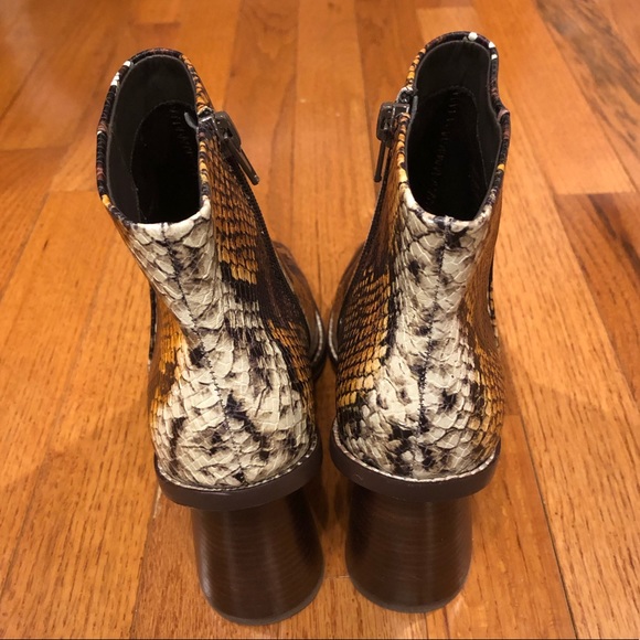 Gibson Latimer Vina Snake Embossed Ankle Booties - Picture 3 of 7